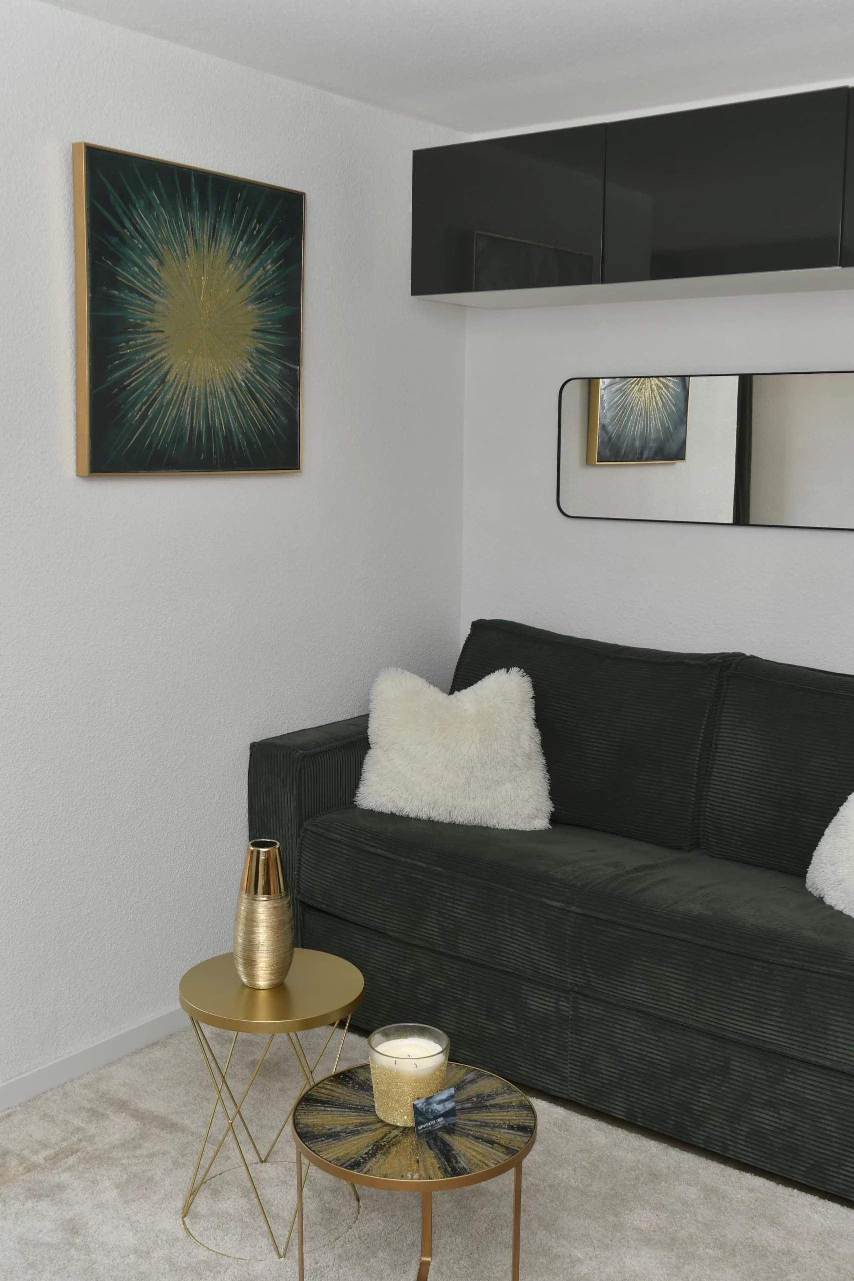 Canapé-lit dans le salon